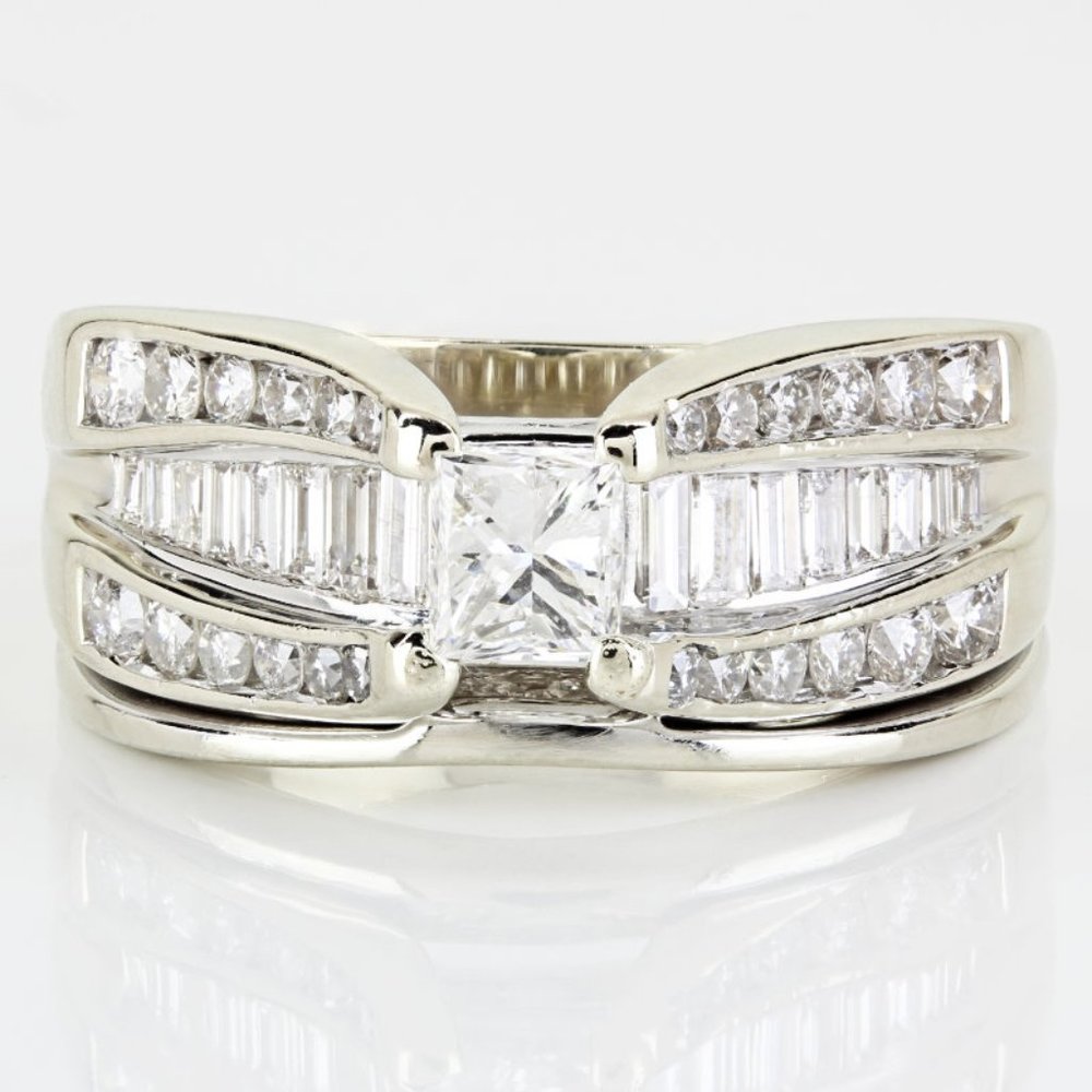 14K Yellow Gold Multi-Cut Diamond Cocktail / Anniversary Band - Picture 3 of 11
